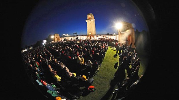 More than 400 attended this year's dawn service at Villers-Bretonneux.