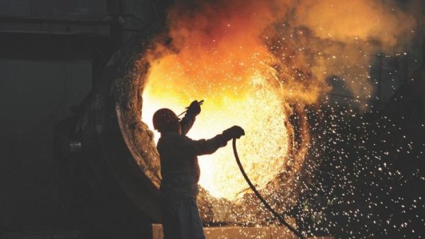 Cooling off: growth in steel use is forecast to fall to 2 per cent this year and next, from 3.8 per cent in 2013.