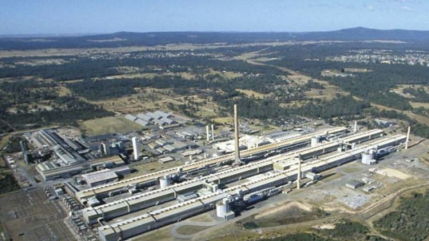 Downsizing ... The Norsk Hydro aluminium smelter at Kurri Kurri, near Newcastle.