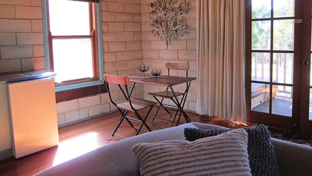 Brush with the bush ... Sirius is one of five handmade mudbrick cottages at Secret Valley Escape.
