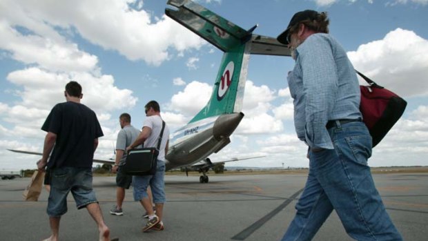 Leaving on a jet plane &#8230; mining professionals say workers choose to fly in, fly out of regional sites because they want the ''coastal lifestyle''.