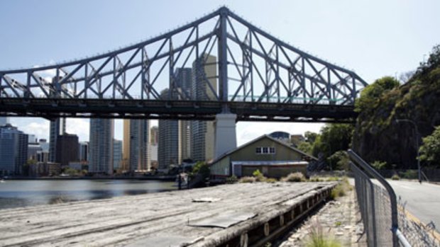 The Howard Smith Wharves, beneath the Story Bridge, in Brisbane's CBD.