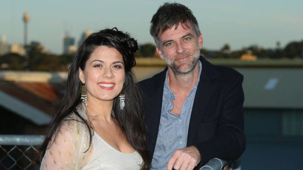 Cockatoo Island Film Festival Creative Director Allanah Zitserman poses with Director and Screenwriter Paul Thomas Anderson during the Inaugural Cockatoo Island Film Festival
