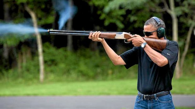 President Obama takes a pot shot.