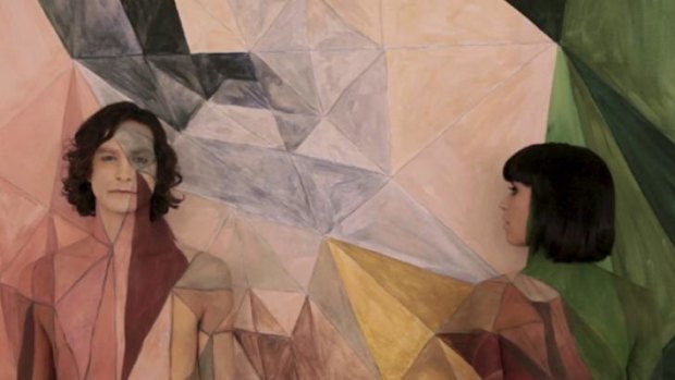 Gotye with Kimbra in the hit video <i>Somebody that I Used to Know.</i>