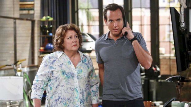 Separation anxiety: Mum Carol (Margo Martindale) and son Nathan (Will Arnett) in <i>The Millers</i>.
