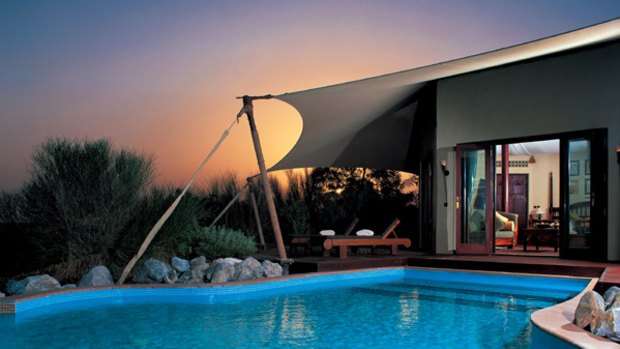 Wet'n'wild ... each suite comes with a private pool at Al Maha, Dubai.