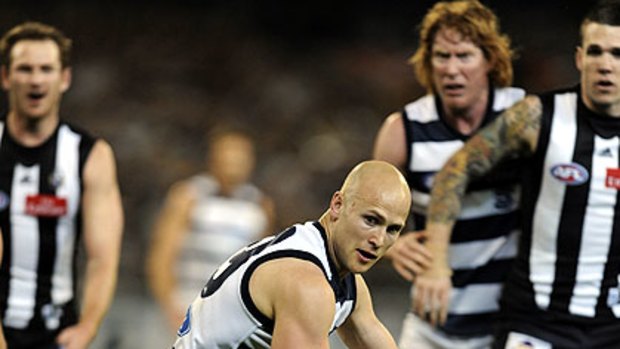 Bald ambition ... Gary Ablett might complete a historic double by taking out the Norm Smith medal as well.