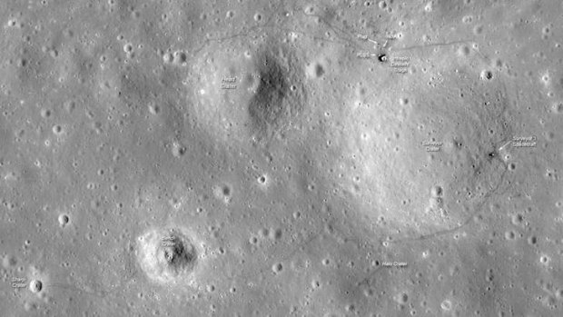 The Apollo 12 landing site in Oceanus Procellarum imaged during the second LRO low-altitude