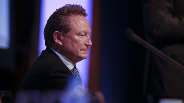 “I didn’t count it on the way up and I’m not counting it now,”: Andrew Forrest.