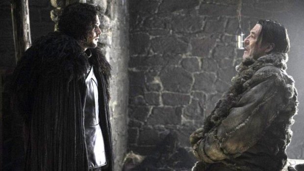 New picture: Jon Snow with Mance Rayder in upcoming <i>Game of Thrones</i> season.