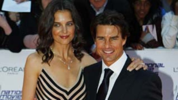 Focused on their marriage ... Tom Cruise and Katie Holmes.