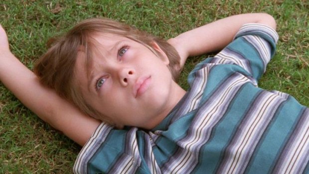 Gradual growth ... Ellar Coltrane as six-year-old Mason.