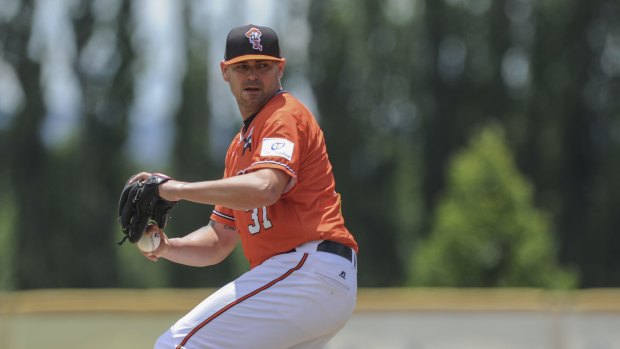 Canberra Cavalry pitcher Tristan Crawford is hopeful of being fit for Sunday's game against Sydney.