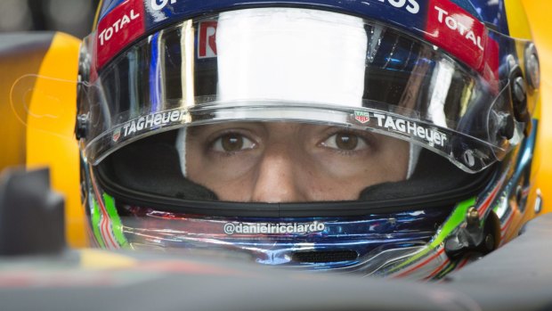 Staying put: Daniel Ricciardo will be driving for Red Bull next year.