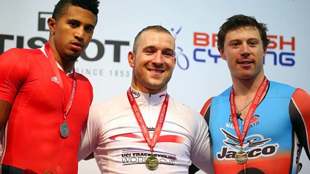 Medallists: Njisane Nicholas Phillip, Robert Forstemann and Shane Perkins.