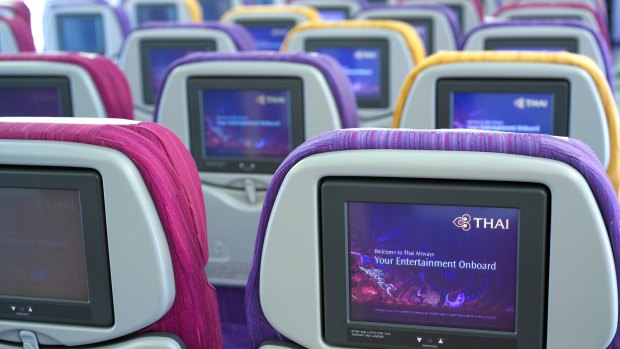 Thai Airways: Bring your own entertainment.