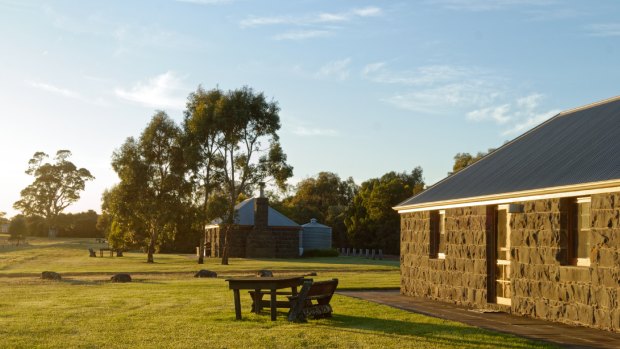 The Mount Sturgeon cottages sit at the end of the Grampians mountain range.