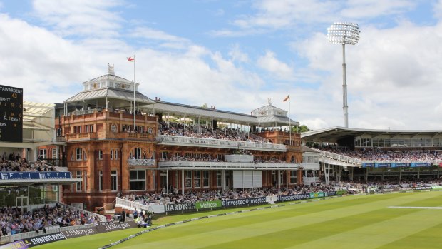 Hallowed turf: The whiff of cricketing heritage – so palpable in the museum – also infuses the Lord's Pavilion.