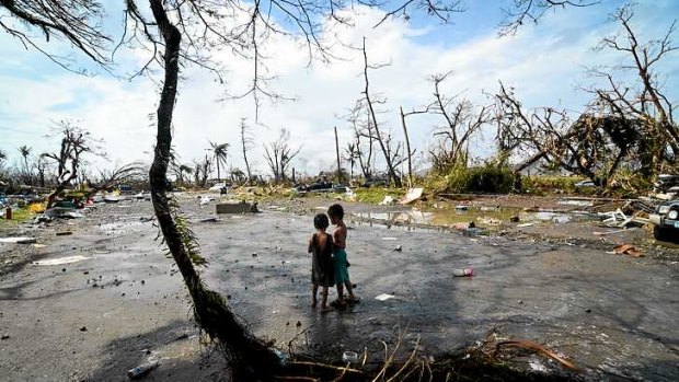 Typhoon Haiyan is believed to have delivered winds of 314 km/h when it devastated areas of the southern Philippines, including Tacloban (above).