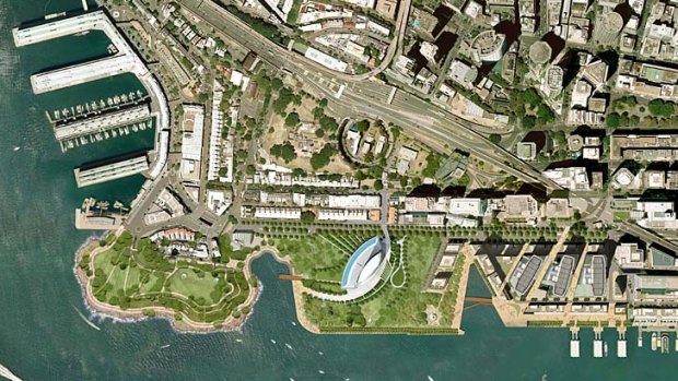 Packer's proposed 6 star hotel and casino site in Central Barangaroo.