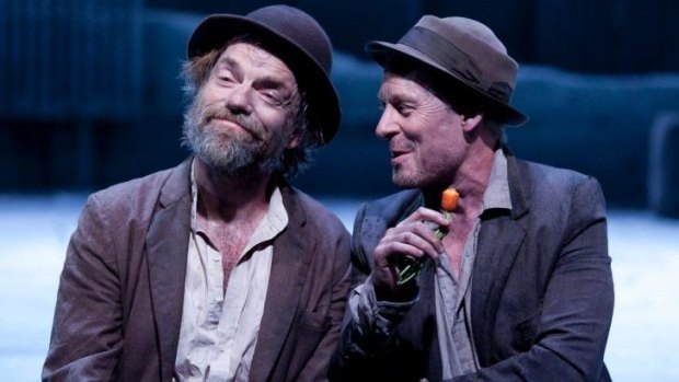 Hugo Weaving and Richard Roxburgh in the Sydney Theatre Company's Waiting for Godot.