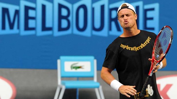 He's back &#8230; Australia's Lleyton Hewitt is over his injuries and in the sort of form that took him to the top in the last decade. He meets Janko Tipsarevic of Serbia on Monday night.
