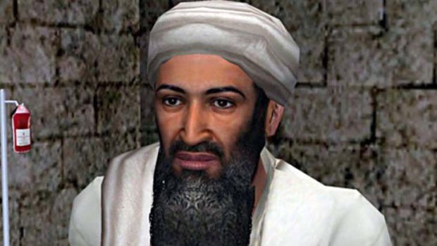 Osama bin Laden as he appears in the latest episode of Kuma Wars.