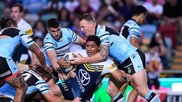 Steam roller: Cowboys lock Jason Taumalolo is one of the best ball runners in the NRL.