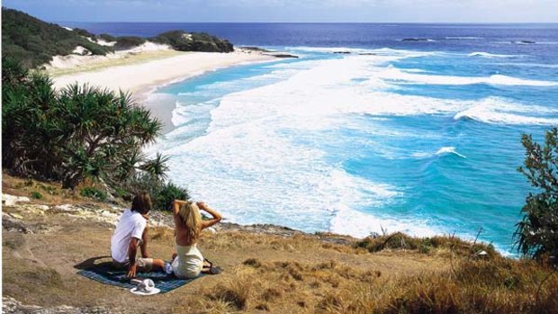 Serene Frenchman's Beach, North Stradbroke Island.