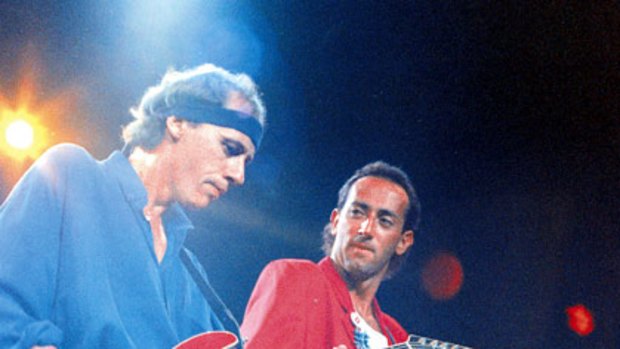 Height of fame ... Dire Straits perform in Sydney.