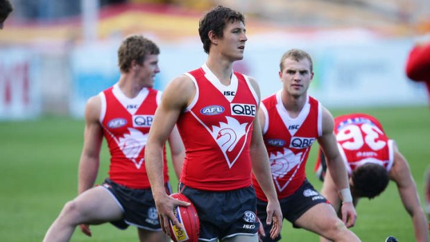 Fresh legs: Sydney's Kurt Tippett is ready to shine in his first game this season.