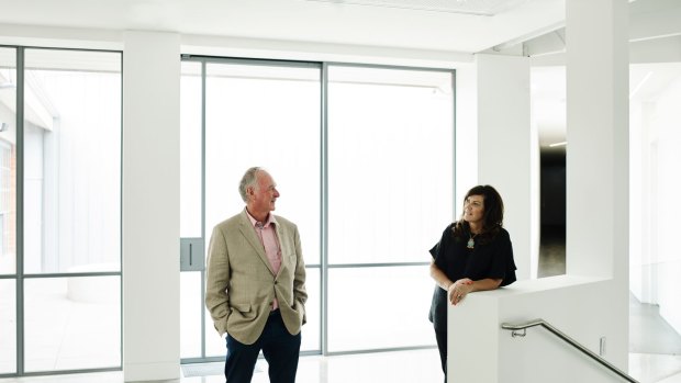 Michael and Janet Buxton in Buxton Contemporary, the new home for much of their collection.