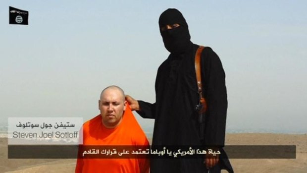 Steven Sotloff in the video released by Islamic State, is one of about 20 hostages held by the jihadists.