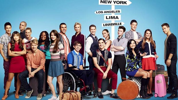 The cast of Glee: Monteith's character look set to takeover the glee club.