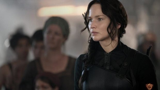 Uneasy hero: Katniss (played by Jennifer Lawrence) continues to struggle with the idea of being a leader.