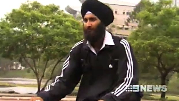 Jasdeep Atwal won a court case in Brisbane on Tuesday, challenging a ticket he received for riding without a helmet.