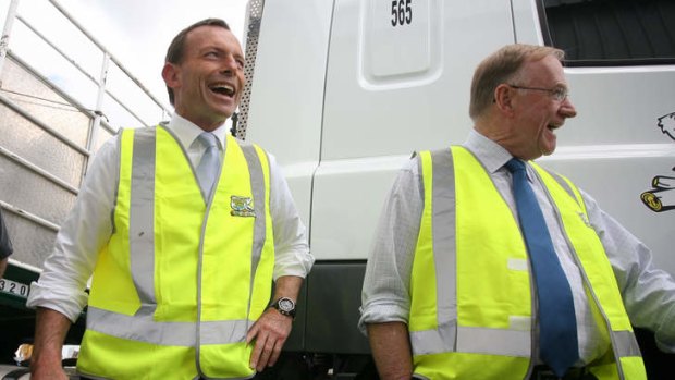 Tony Abbott and his office has been attacked by Senator Ian Macdonald (right).