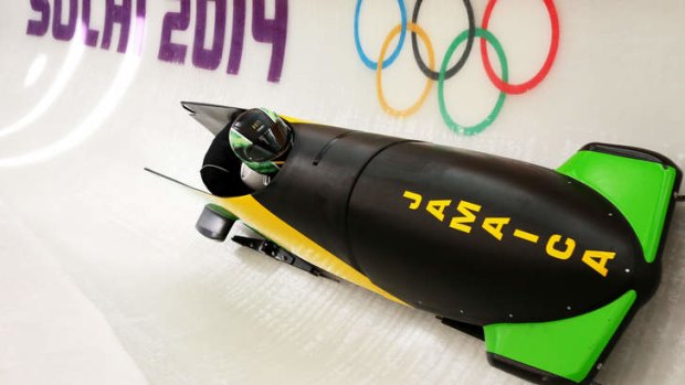 Inundated with donations: the Jamaican bobsleigh team.