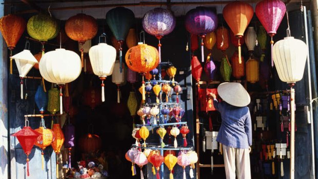 Light and bright: a lantern shop in Hoi An.