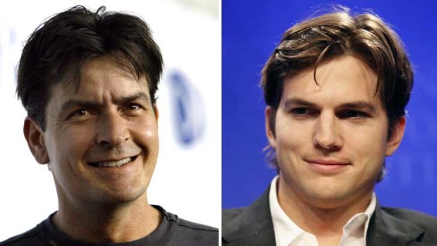 Ashton Kutcher is the new Charlie Sheen on popular US sitcom <i>Two and a Half Men</i>.