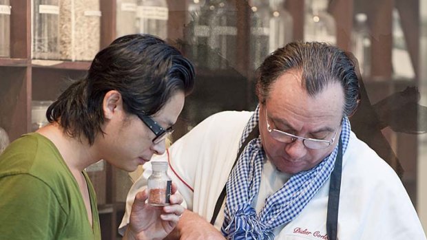 Luke Nguyen consults French chef Didier Corlou.