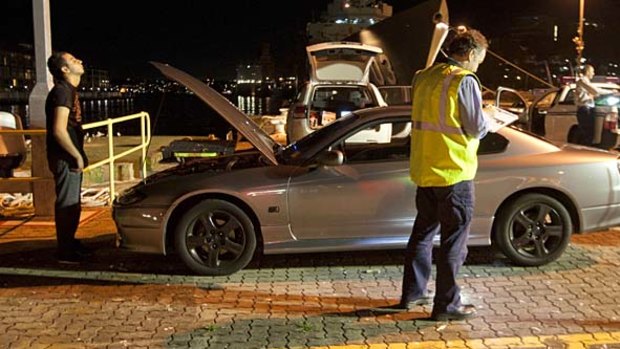Muffler mayhem &#8230; police and EPA officials blitzed Woolloomooloo last Saturday night and fined 30 drivers for noise-related offences.
