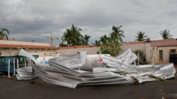 Damage to the All Seasons Hotel in Karratha.