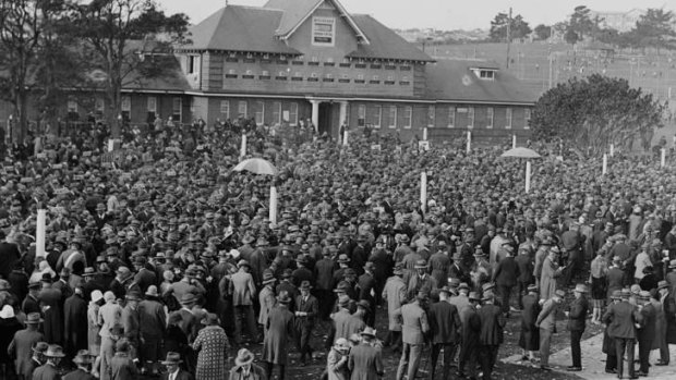 Canterbury racecourse, circa 1930.