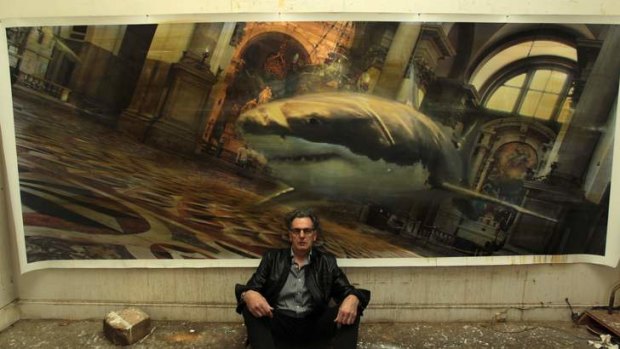 Chaos and calm: Rodney Pople in front of his work <i>Santa Maria della Salute</i>.