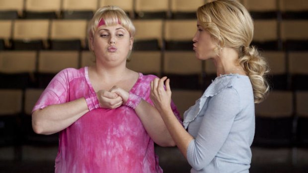 Prolific ... Rebel Wilson with Elizabeth Banks in ''Pitch Perfect''.