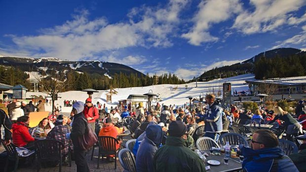 Spot the Aussie? It's not hard in Whistler, Canada.