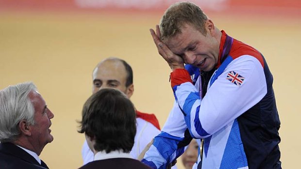 Shed a tear ... gold medallist Sir Chris Hoy.