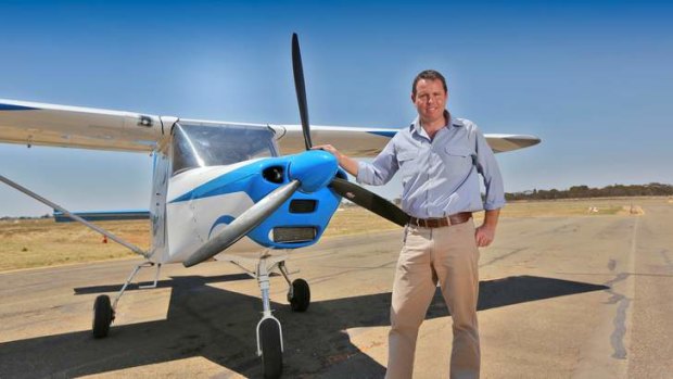 Having just taken up the Victorian seat of Mallee, MP and trained pilot Andrew Broad aims to fly regularly between Mildura and Swan Hill in order to serve his constituency.